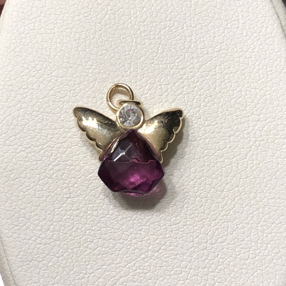 Pendentif Ancien Ange En Améthyste – Bijou Vintage N347